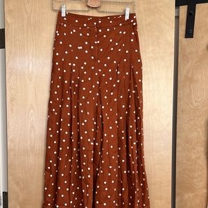 Anthropologie Maeve Isobel pleated Wide leg trousers